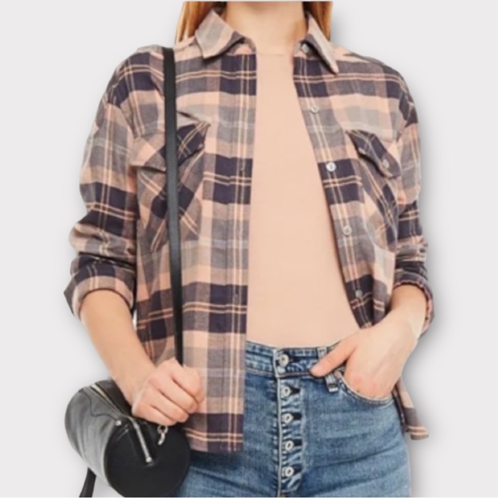 Rag & Bone Womens Cruz Shirt XXS 2XS Plaid Button Up Coastal Cowgirl Western NWT